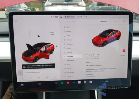 2018 Tesla Model 3 Long Range/Performance from USA, damaged, VIN 5YJ3E1EB4JF099553